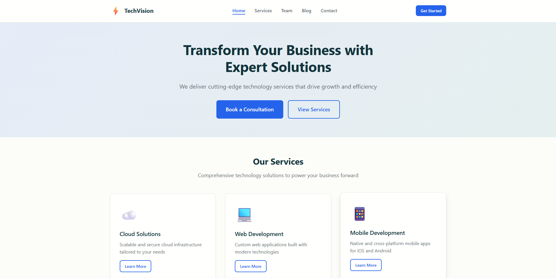 Corporate Website Demo